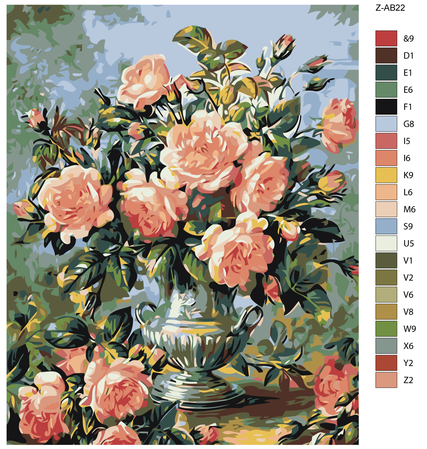  Картина по номерам Цветы 40 x 50 (Картины по номерам, Цветы) фото 0