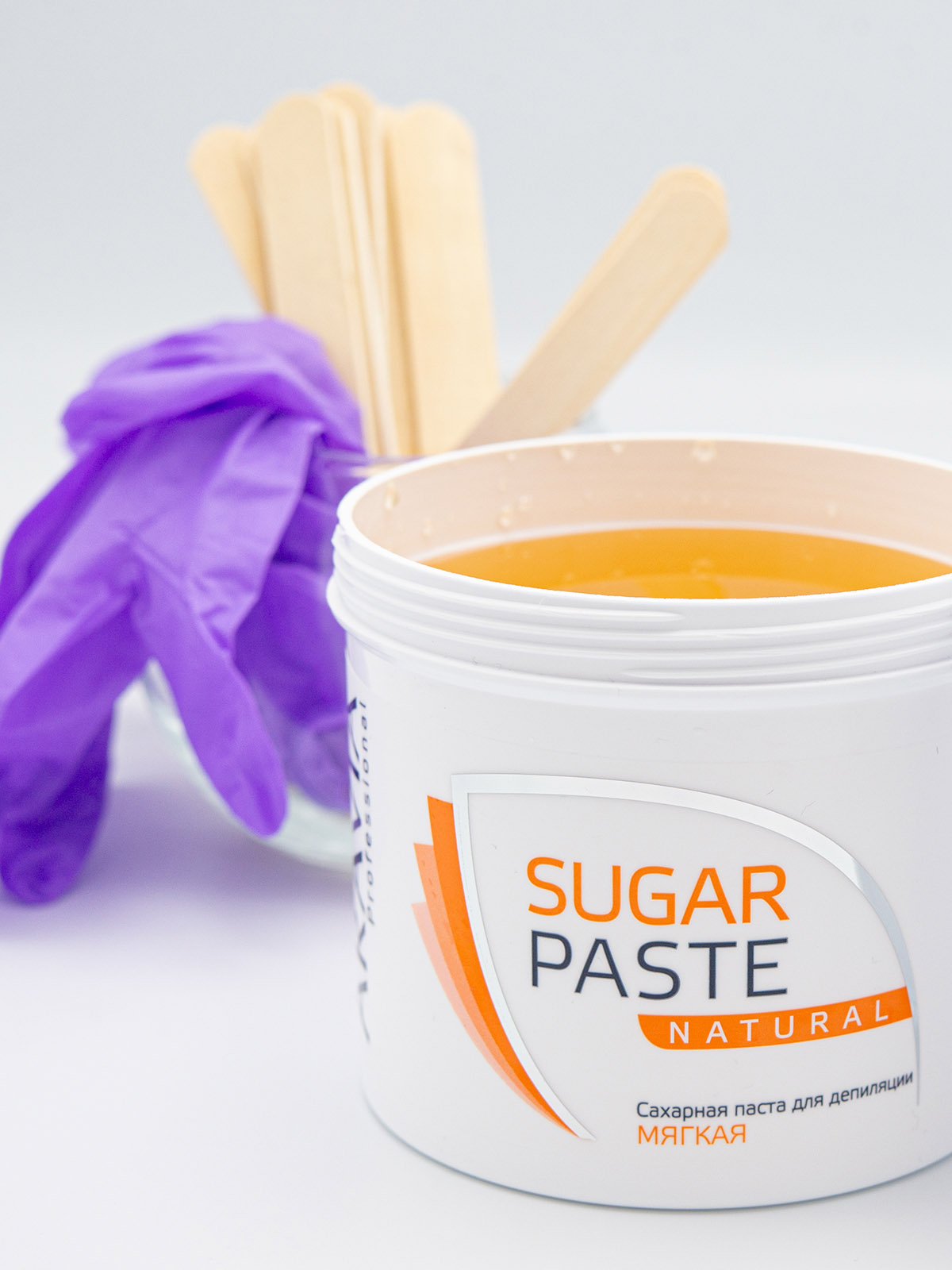 сахарная паста для шугаринга салон профессионал. /8. мягкая паста. паста для шугаринга «натуральная», 750 г. мягкая паста.