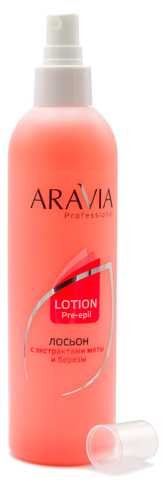Аравия Профессионал Лосьон для подготовки кожи перед депиляцией с экстрактами мяты и березы, 300 мл (Aravia Professional, Spa Депиляция) фото 2