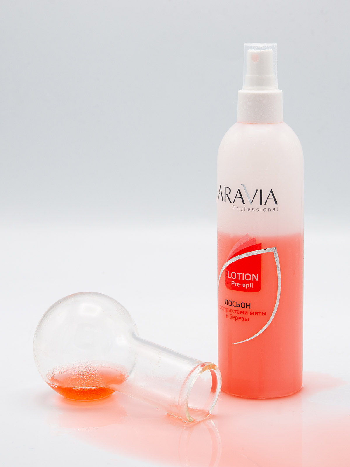 Аравия Профессионал Лосьон для подготовки кожи перед депиляцией с экстрактами мяты и березы, 300 мл (Aravia Professional, Spa Депиляция) фото 3