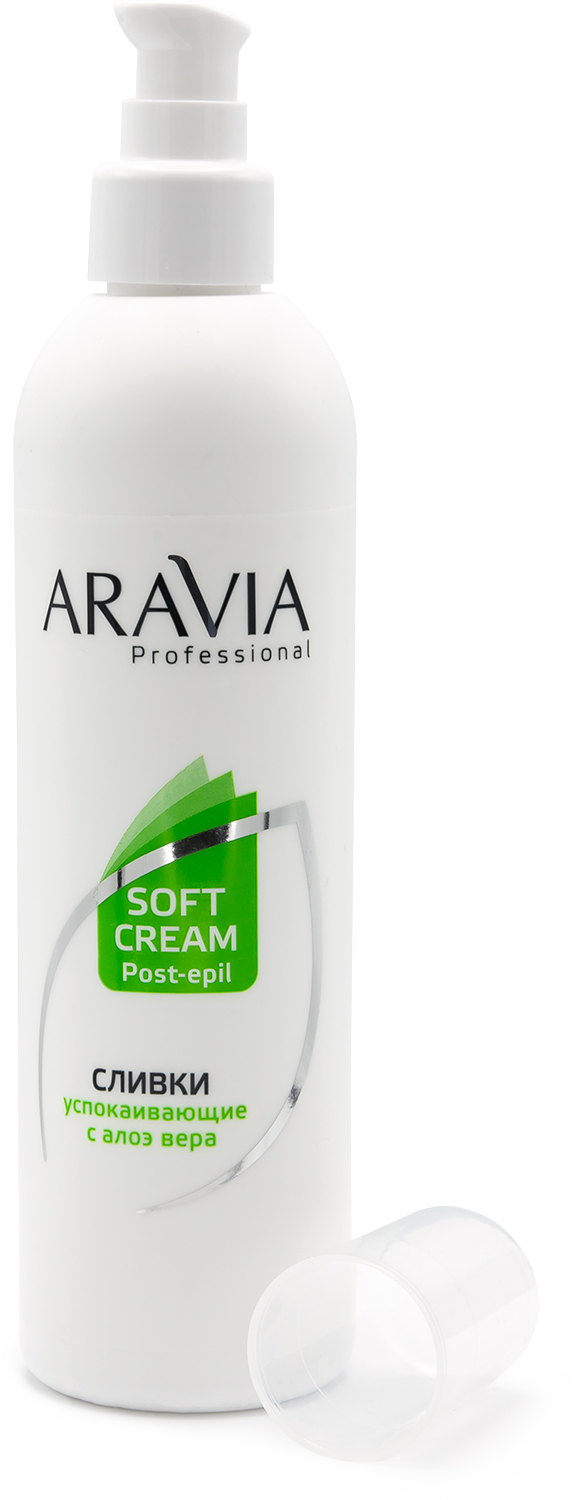 Аравия Профессионал Сливки успокаивающие с алоэ вера, 300 мл (Aravia Professional, Spa Депиляция) фото 2