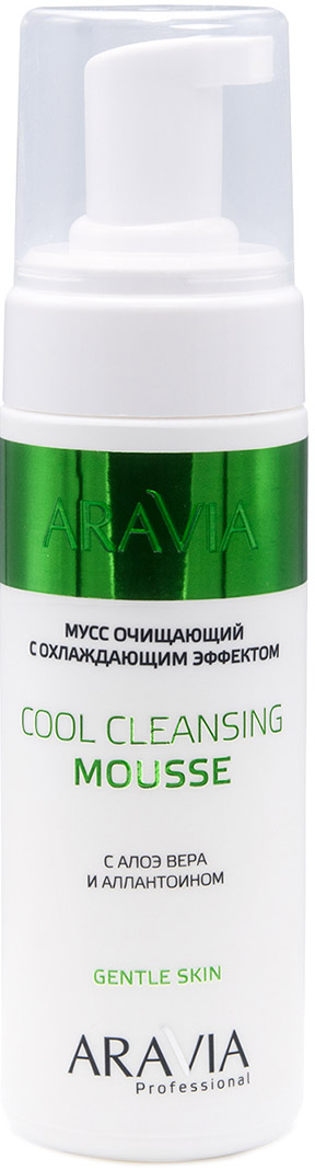 Aravia Professional Мусс очищающий с охлаждающим эффектом с алоэ вера и аллантоином, 160 мл (Aravia Professional, Spa Депиляция) aravia мусс очищающий с охлаждающим эффектом с алоэ вера и аллантоином cool cleansing mousse 160 мл