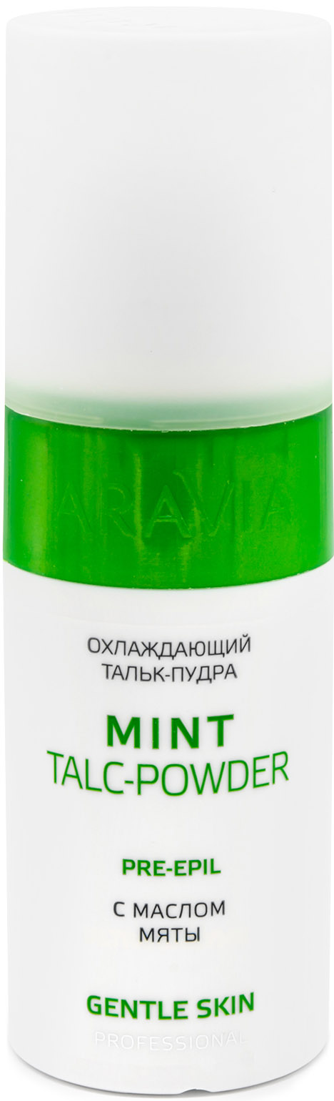 Аравия Профессионал Охлаждающий тальк-пудра с маслом мяты Mint Talc-Powder, 150 мл (Aravia Professional, Spa Депиляция) фото 0
