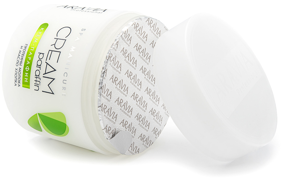 Аравия Профессионал Крем-парафин Natural с молочными протеинами и маслом хлопка, 300 мл (Aravia Professional, SPA маникюр) фото 2