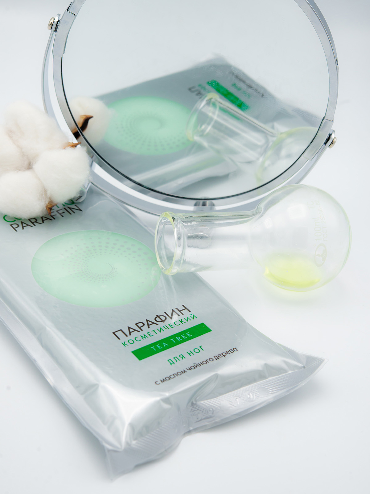 Аравия Профессионал Парафин косметический Tea Tree с маслом чайного дерева для ног, 500 гр (Aravia Professional, SPA маникюр) фото 4