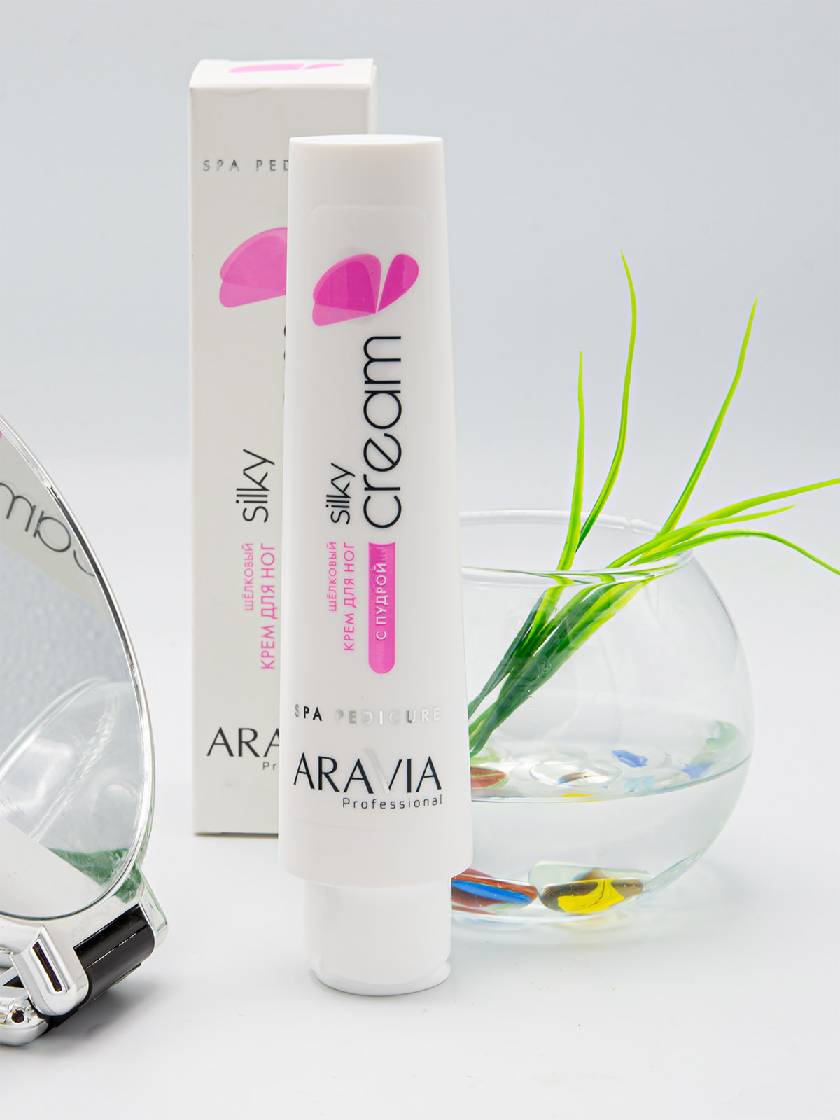 Аравия Профессионал Крем для ног шёлковый с пудрой Silky Cream, 100 мл (Aravia Professional, SPA педикюр) фото 4