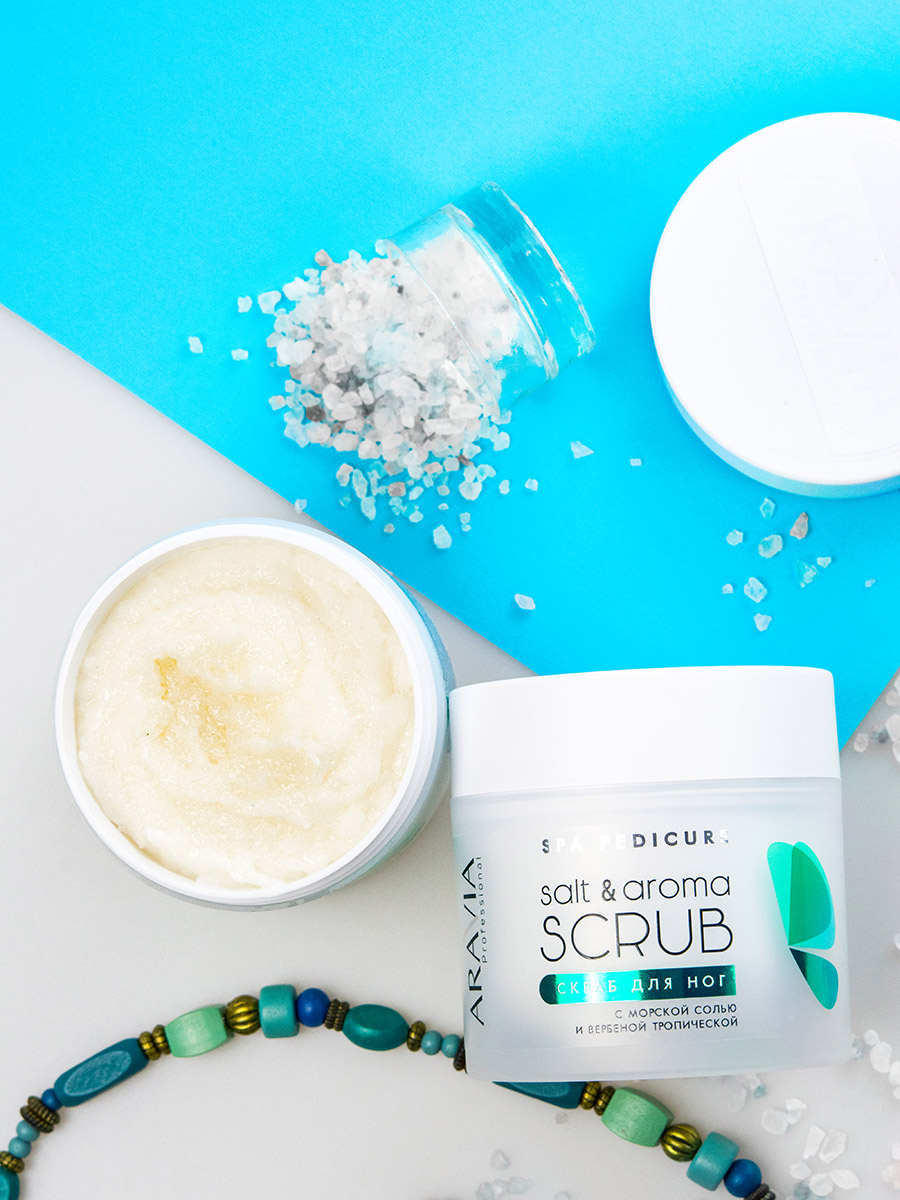 Аравия Профессионал Скраб для ног с морской солью и вербеной тропической, 300 мл (Aravia Professional, SPA педикюр) Аравия Профессионал Скраб для ног с морской солью и вербеной тропической, 300 мл (Aravia Professional, SPA педикюр) фото 5