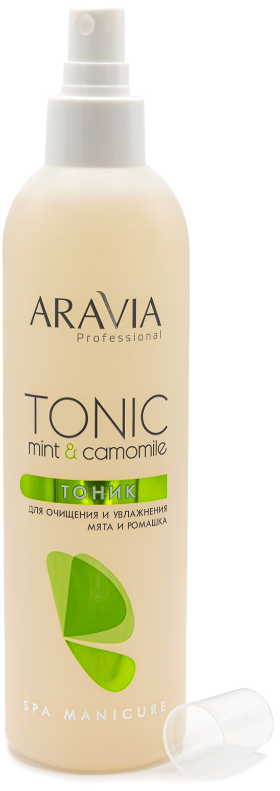 Аравия Профессионал Тоник для очищения и увлажнения кожи с мятой и ромашкой, 300 мл (Aravia Professional, SPA маникюр) фото 2