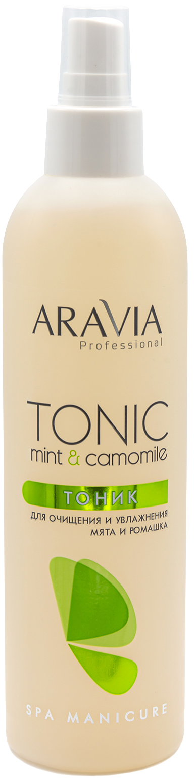 Aravia Professional Тоник для очищения и увлажнения кожи с мятой и ромашкой, 300 мл (Aravia Professional, SPA маникюр)