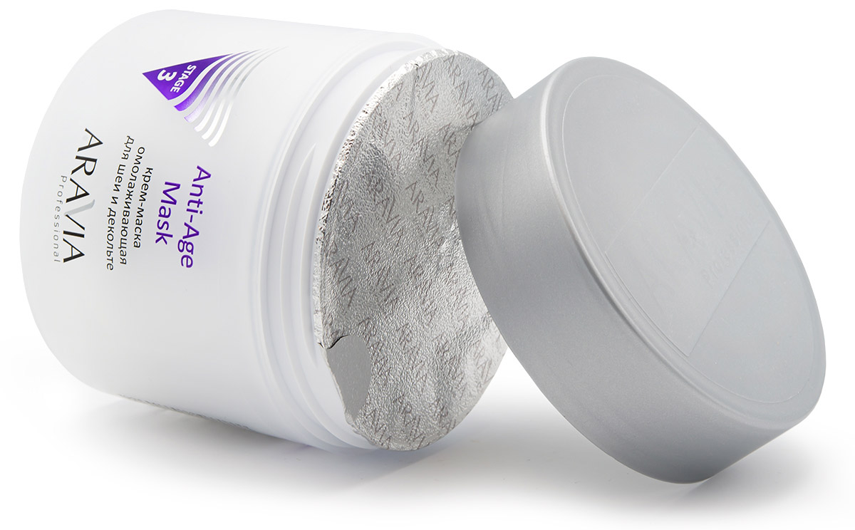 Аравия Профессионал Крем-маска омолаживающая для шеи и декольте Anti-Age Mask, 300 мл (Aravia Professional, Уход за лицом) фото 2