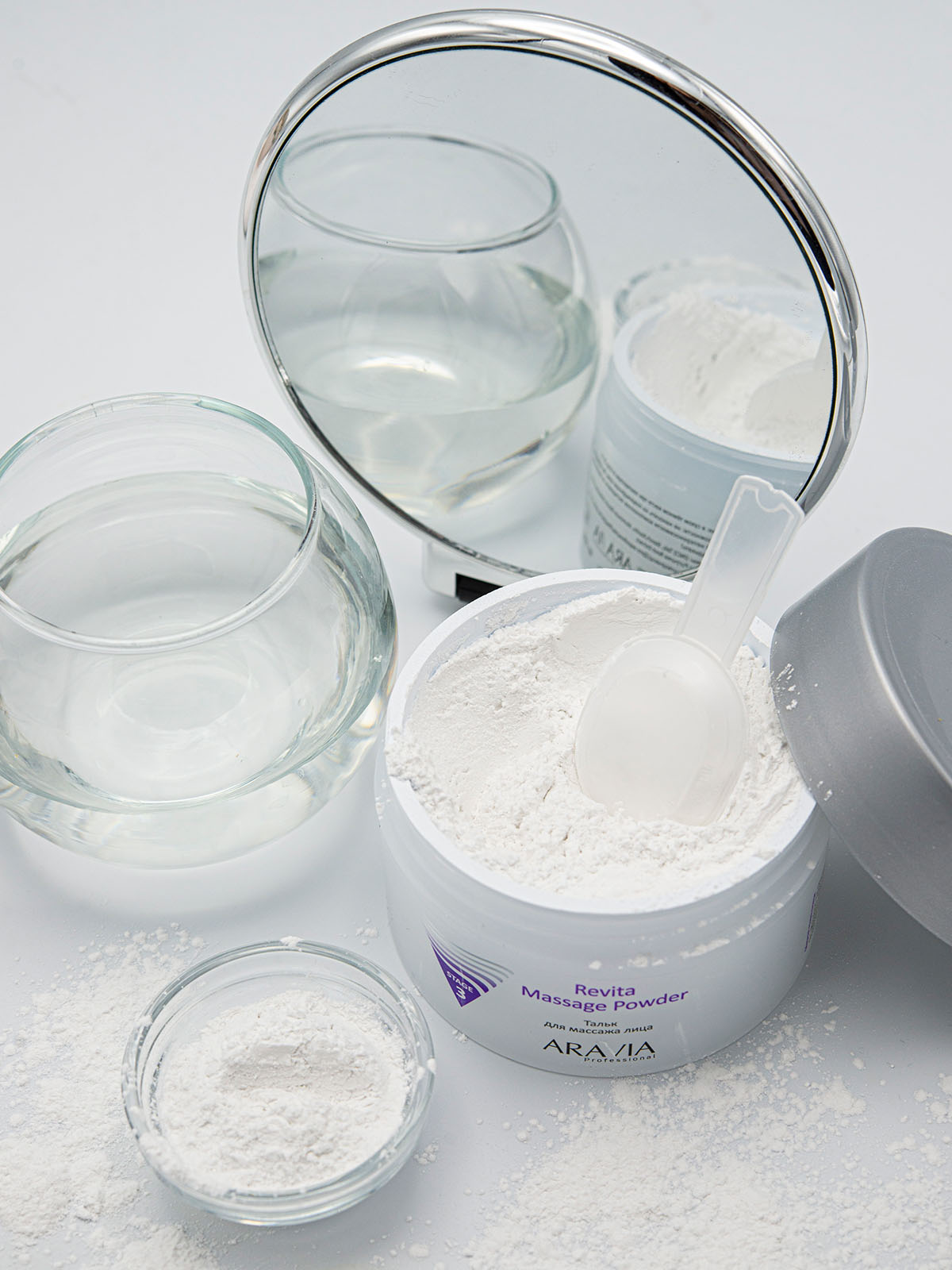 Аравия Профессионал Тальк для массажа лица Revita Massage Powder, 150 мл (Aravia Professional, Уход за лицом) фото 4