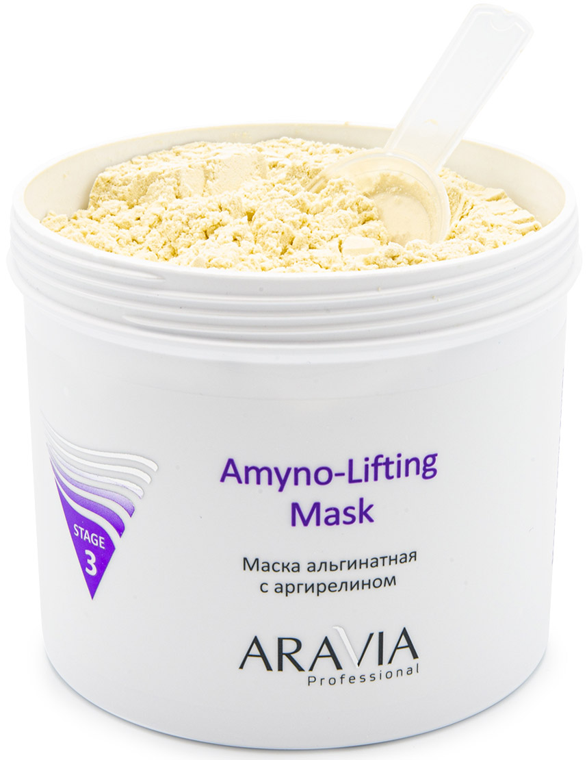 Аравия Профессионал Маска альгинатная с аргирелином Amyno-Lifting, 550 мл (Aravia Professional, Уход за лицом) фото 3
