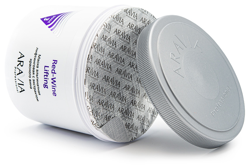 Аравия Профессионал Маска альгинатная лифтинговая Red-Wine Lifting с экстрактом красного вина, 550 мл (Aravia Professional, Уход за лицом) фото 2