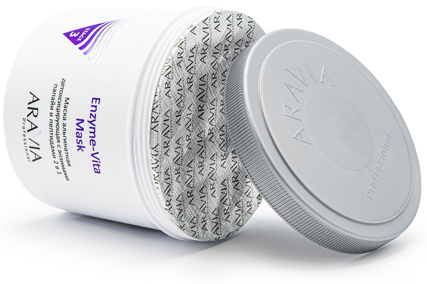Аравия Профессионал Маска альгинатная детоксицирующая Enzyme-Vita Mask с энзимами папайи и пептидами, 550 мл (Aravia Professional, Уход за лицом) Аравия Профессионал Маска альгинатная детоксицирующая Enzyme-Vita Mask с энзимами папайи и пептидами, 550 мл (Aravia Professional, Уход за лицом) фото 2