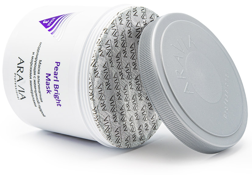 Аравия Профессионал Маска альгинатная моделирующая с жемчужной пудрой и морскими минералами Pearl Bright Mask, 550 мл (Aravia Professional, Уход за лицом) Аравия Профессионал Маска альгинатная моделирующая с жемчужной пудрой и морскими минералами Pearl Bright Mask, 550 мл (Aravia Professional, Уход за лицом) фото 2