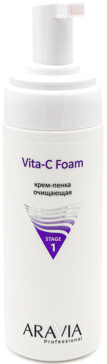 Аравия Профессионал Крем-пенка очищающая Vita-C Foam, 160 мл (Aravia Professional, Уход за лицом) фото 1