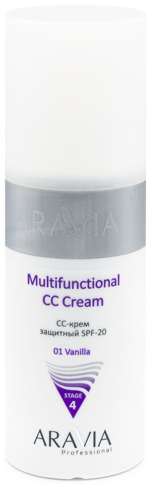 Аравия Профессионал CC-Крем защитный SPF-20 multifunctional CC cream vanilla01, 150 мл (Aravia Professional, Уход за лицом) фото 0