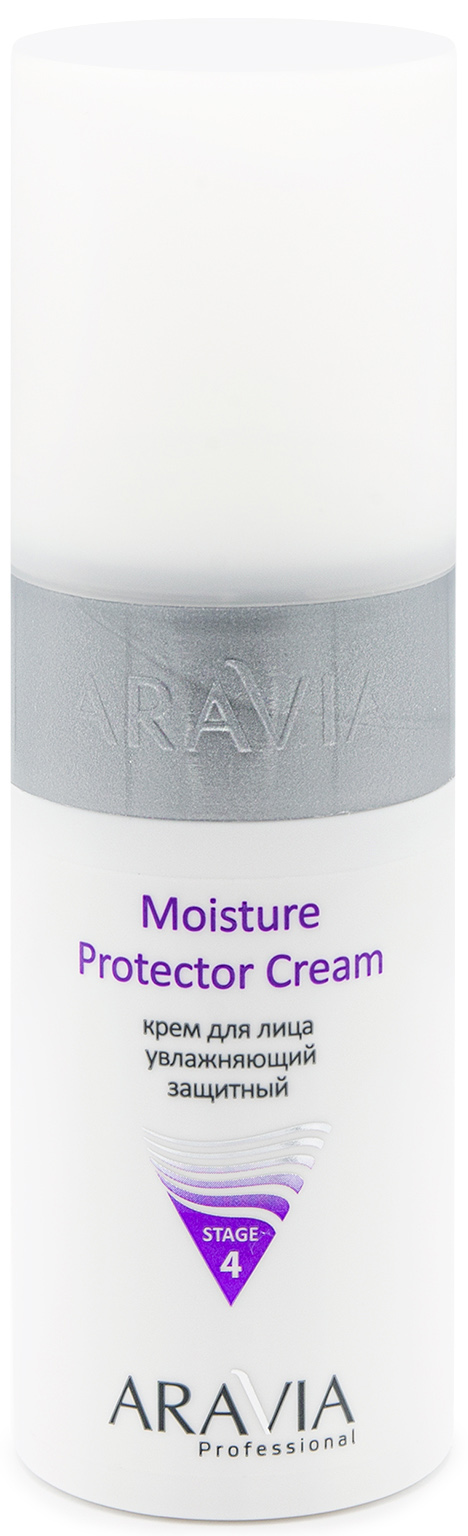 Aravia Professional Крем увлажняющий защитный Moisture Protector Cream, 150 мл (Aravia Professional, Уход за лицом) aravia professional cc крем защитный spf20 multifunctional cc cream send 02 150 мл aravia professional уход за лицом