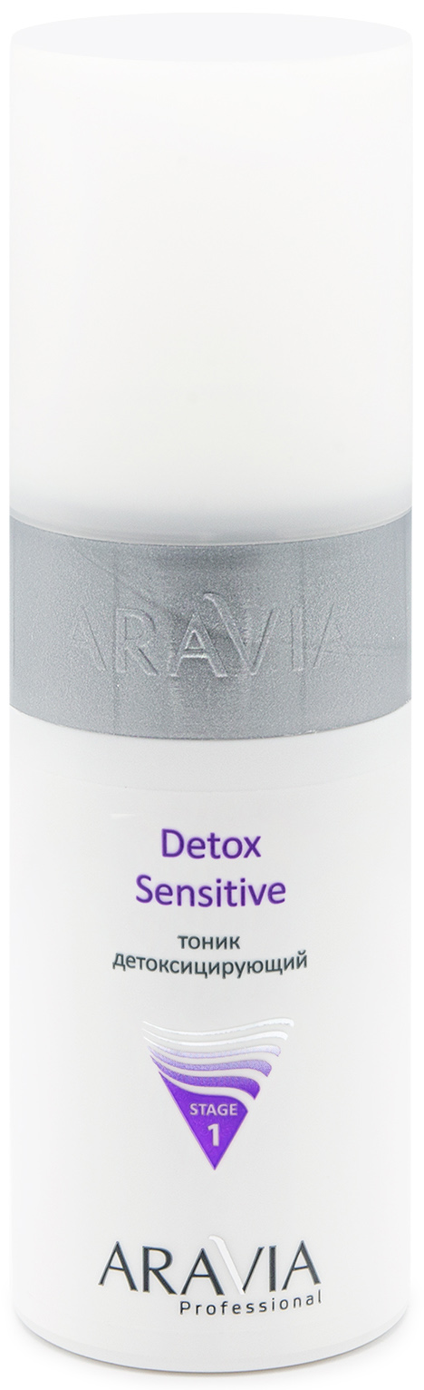 Aravia Professional Тоник детоксицирующий Detox Sensitive, 150 мл (Aravia Professional, Уход за лицом) aravia professional комплект крем пенка очищающая vita c foam 160 мл тоник детоксицирующий detox sensitive 250 мл aravia professional уход за лицом