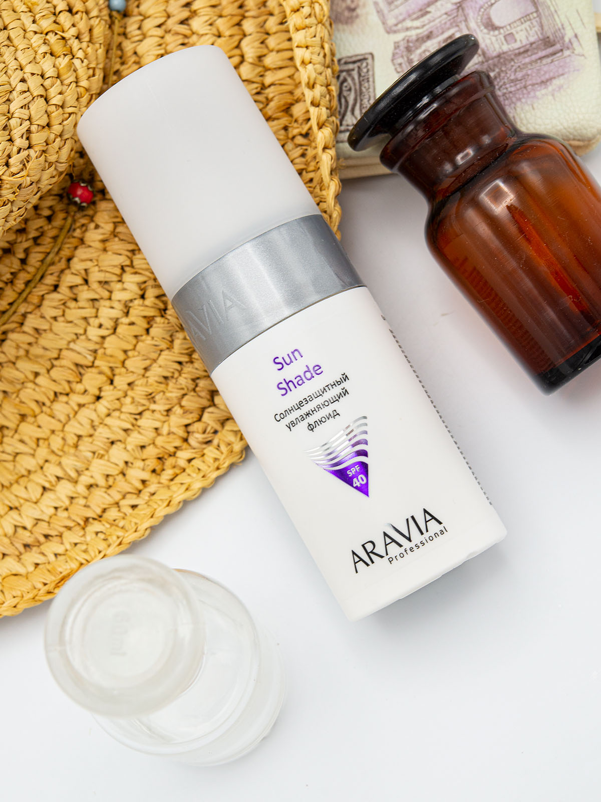 Аравия Профессионал Флюид солнцезащитный увлажняющий Sun Shade SPF 40, 150 мл (Aravia Professional, Уход за лицом) фото 4