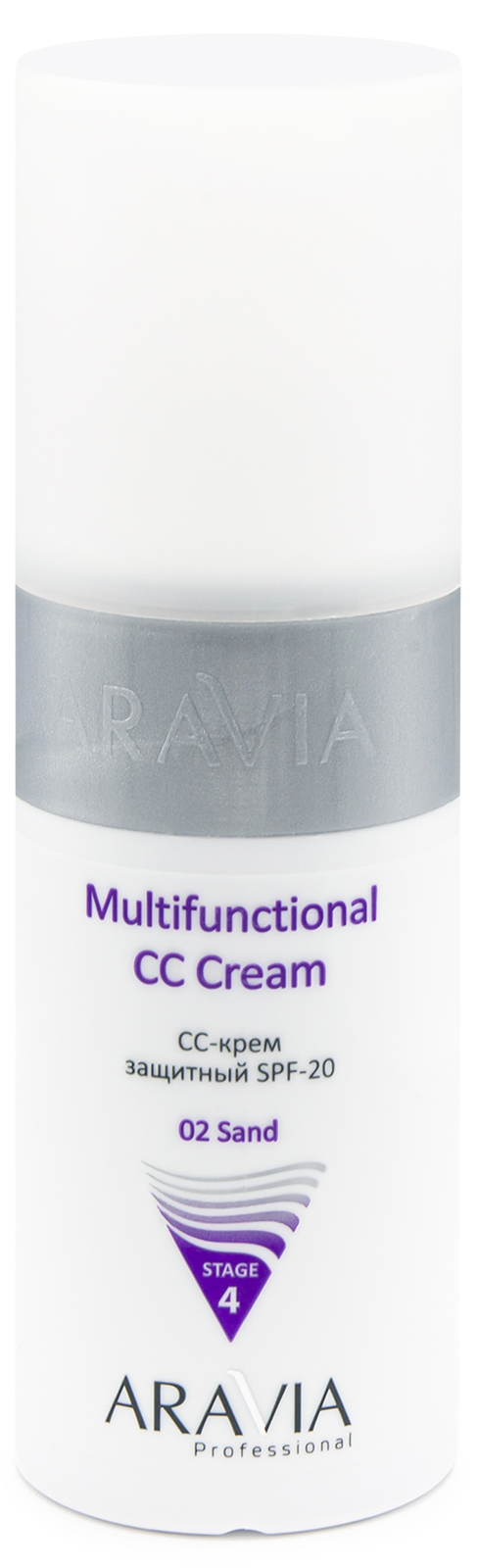 Aravia Professional CC-крем защитный SPF20 Multifunctional CC Cream send 02, 150 мл (Aravia Professional, Уход за лицом) aravia professional cc крем защитный spf20 multifunctional cc cream send 02 150 мл aravia professional уход за лицом