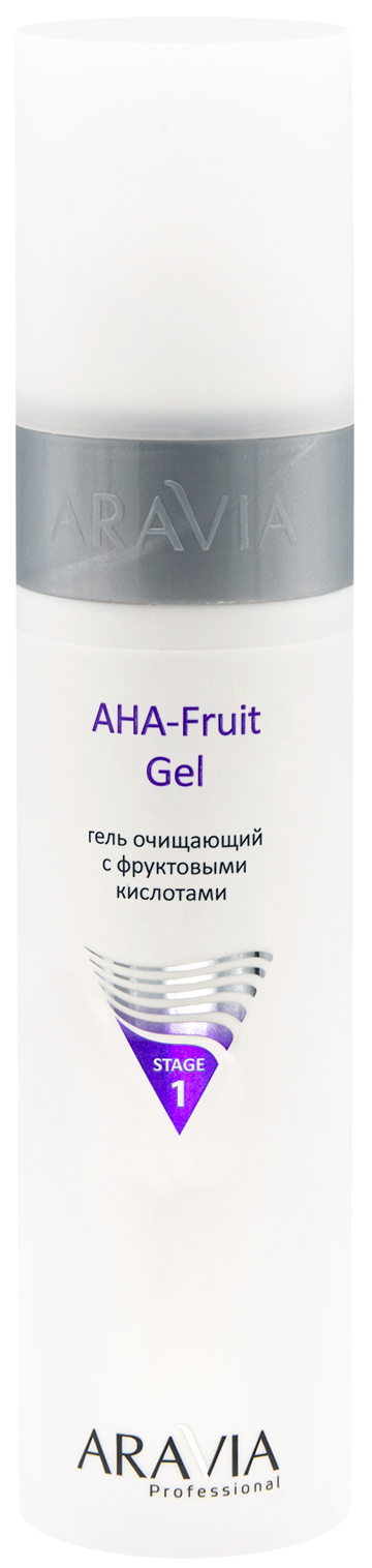 Aravia Professional Гель очищающий с фруктовыми кислотами AHA Fruit Gel, 250 мл (Aravia Professional, Уход за лицом) гель очищающий с фруктовыми кислотами aravia professional aha fruit gel 250 мл