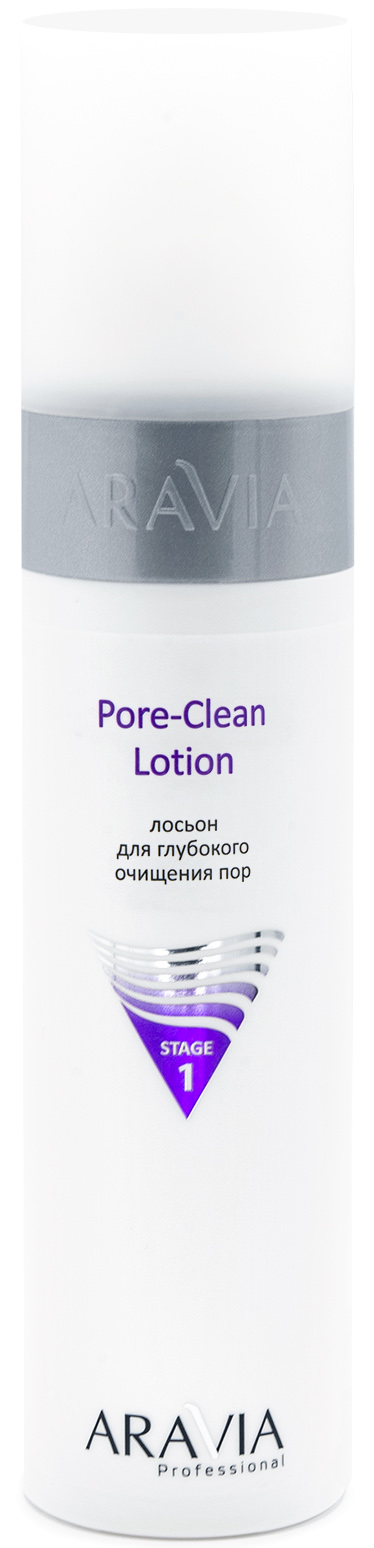 лосьон для глубокого очищения пор aravia professional pore clean lotion 250 мл Aravia Professional Лосьон для глубокого очищения пор Pore-Clean Lotion, 250 мл (Aravia Professional, Уход за лицом)