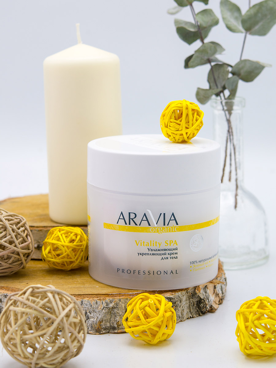 Аравия Профессионал Увлажняющий укрепляющий крем для тела Vitality SPA, 300 мл (Aravia Professional, Уход за телом) Аравия Профессионал Увлажняющий укрепляющий крем для тела Vitality SPA, 300 мл (Aravia Professional, Уход за телом) фото 5