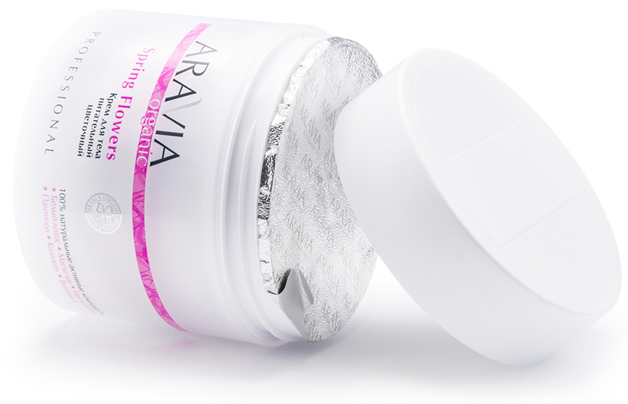 Аравия Профессионал Крем для тела питательный цветочный Spring Flowers, 300 мл (Aravia Professional, Уход за телом) фото 2