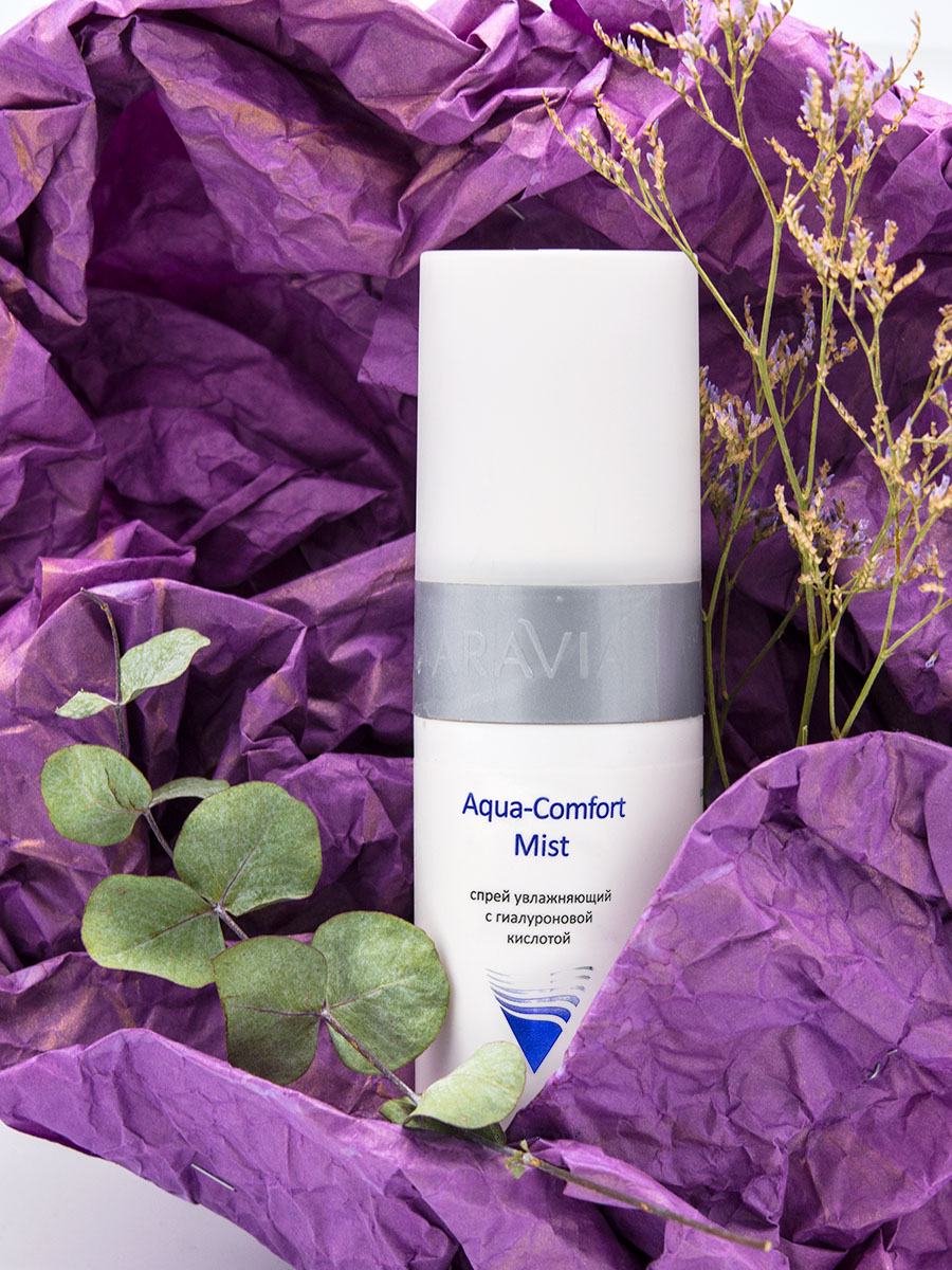 Аравия Профессионал Спрей увлажняющий с гиалуроновой кислотой Aqua Comfort Mist, 150 мл (Aravia Professional, Уход за лицом) Аравия Профессионал Спрей увлажняющий с гиалуроновой кислотой Aqua Comfort Mist, 150 мл (Aravia Professional, Уход за лицом) фото 5