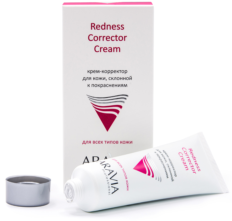 Аравия Профессионал Крем-корректор для кожи лица, склонной к покраснениям Redness Corrector Cream, 50 мл (Aravia Professional, Уход за лицом) фото 2