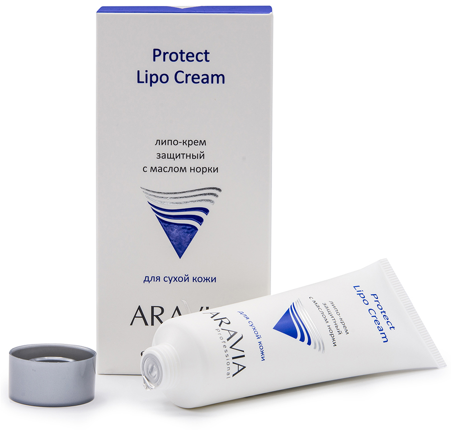 Аравия Профессионал Липо-крем защитный с маслом норки Protect Lipo Cream, 50 мл (Aravia Professional, Уход за лицом) фото 2