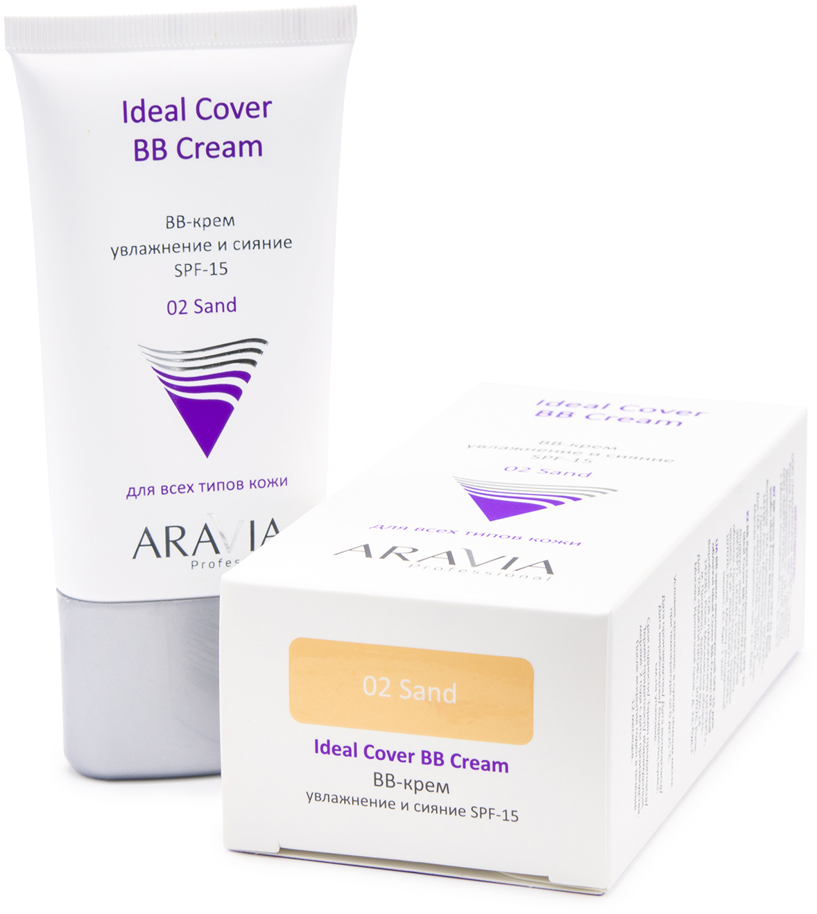 Аравия Профессионал BB-крем увлажняющий SPF-15 Ideal Cover BB-Cream Sand 02, 50 мл (Aravia Professional, Уход за лицом) фото 2