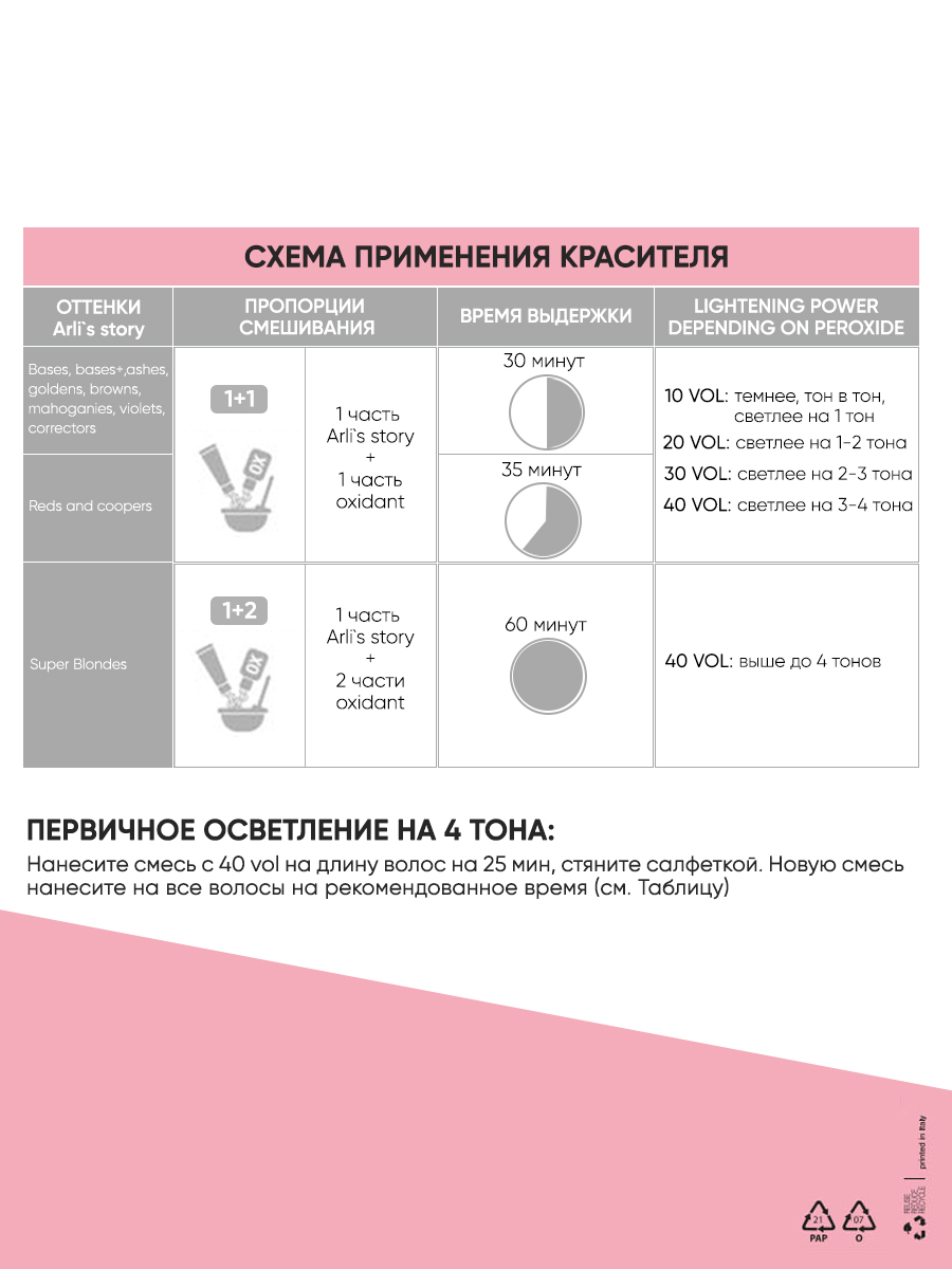 Арлис Стори Набор красок для волос Закрашивание корней: 12.00S + smoke (Arli's Story, Окрашивание) фото 4