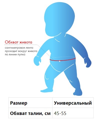  Бандаж детский грыжевой на брюшную стенку № 1, белый (Крейт, Бандаж) фото 5