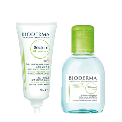 Биодерма Набор Себиум АI Корректор 30 мл + Себиум вода 100 мл (Bioderma, Sebium) фото 0