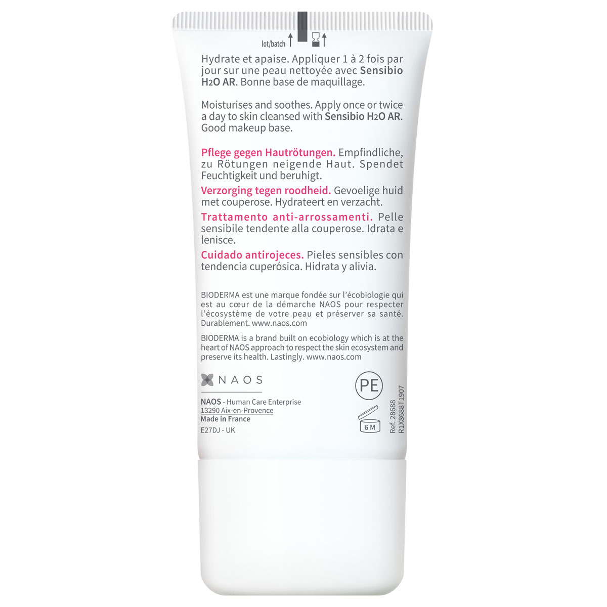 Биодерма Увлажняющий крем для кожи с покраснениями и розацеа AR, 40 мл (Bioderma, Sensibio) фото 8