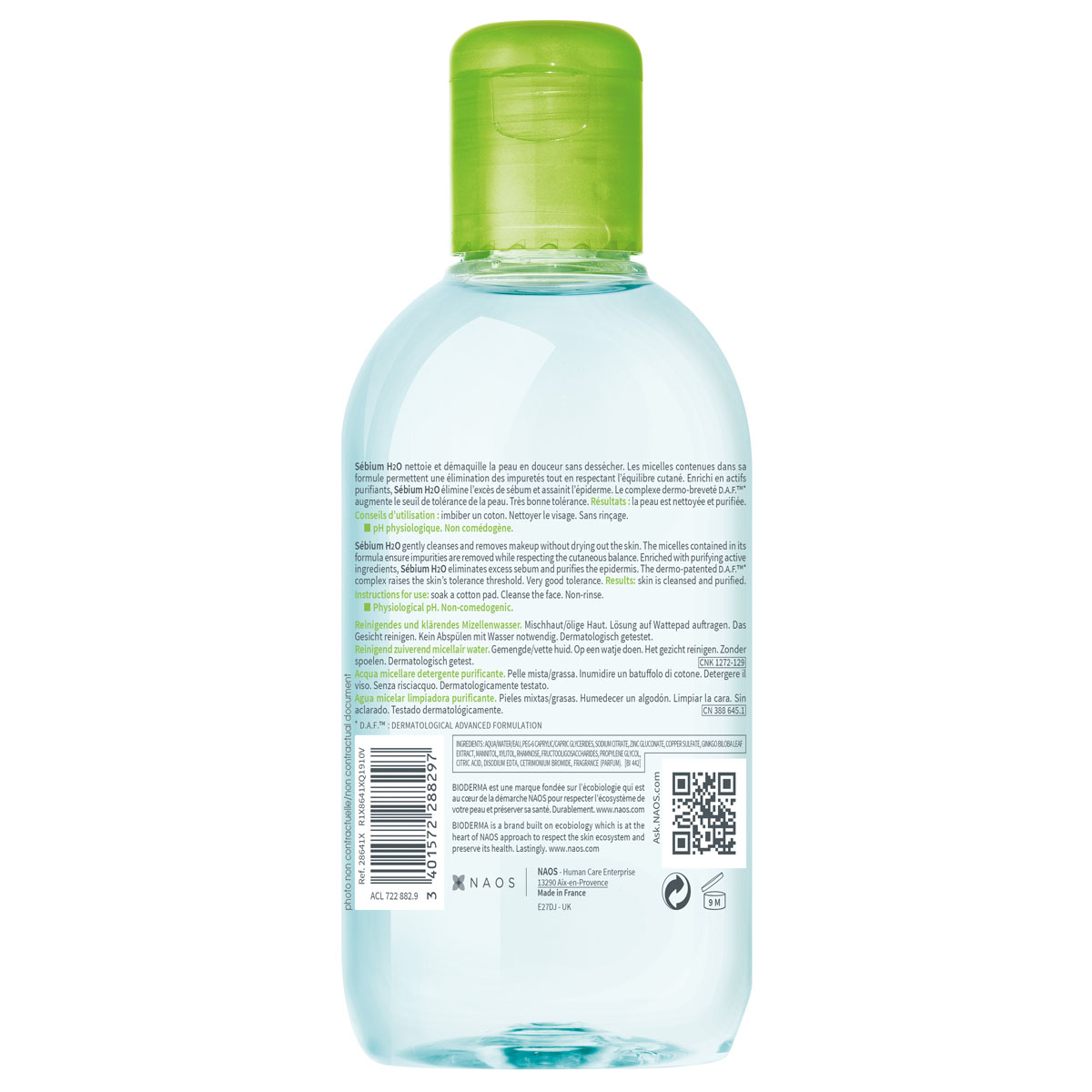 Биодерма Мицеллярная вода для жирной и проблемной кожи, 250 мл (Bioderma, Sebium) Биодерма Мицеллярная вода для жирной и проблемной кожи, 250 мл (Bioderma, Sebium) фото 6