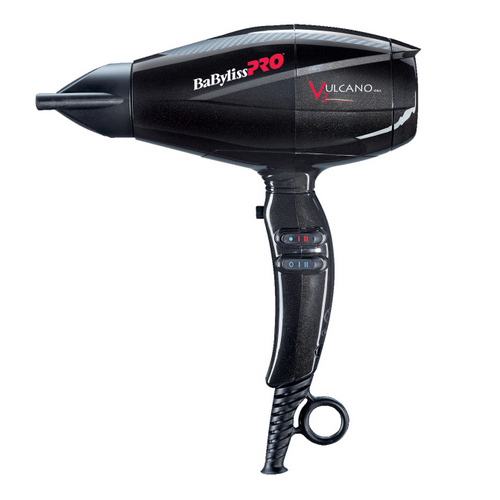 Бэбилисс Фен Pro Vulcano, черный, 2200Вт,  ионизация, 2 насадки (Babyliss, Фены) фото 0