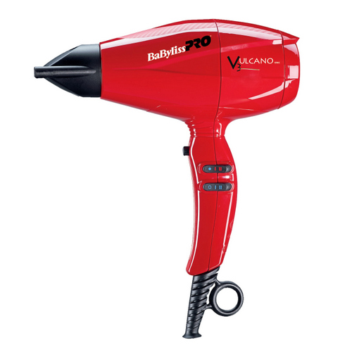 Бэбилисс Фен Pro Vulcano, красный, 2200Вт,  ионизация, 2 насадки (Babyliss, Фены) фото 0