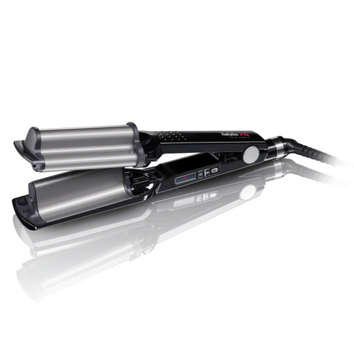 Babyliss Щипцы для волос Ionic Hi-Def Waver , с терморегулятором, титан+турмалин (Babyliss, Плойки)