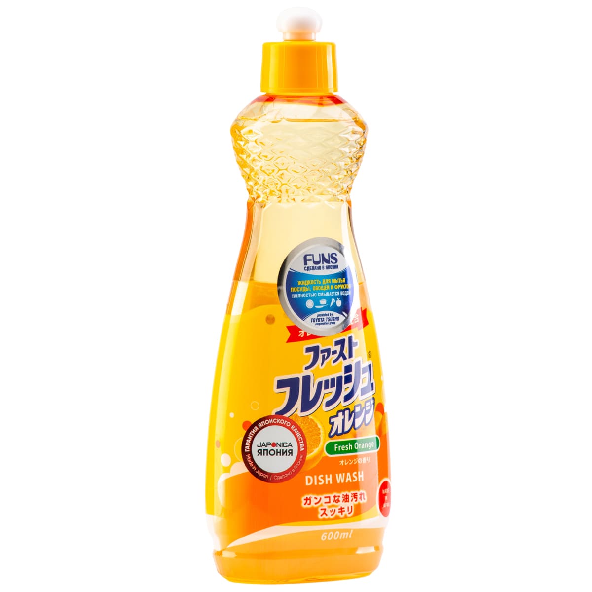 Фанс Жидкость для мытья посуды с ароматом апельсина, 600 мл (Funs, Для посуды) фото 1