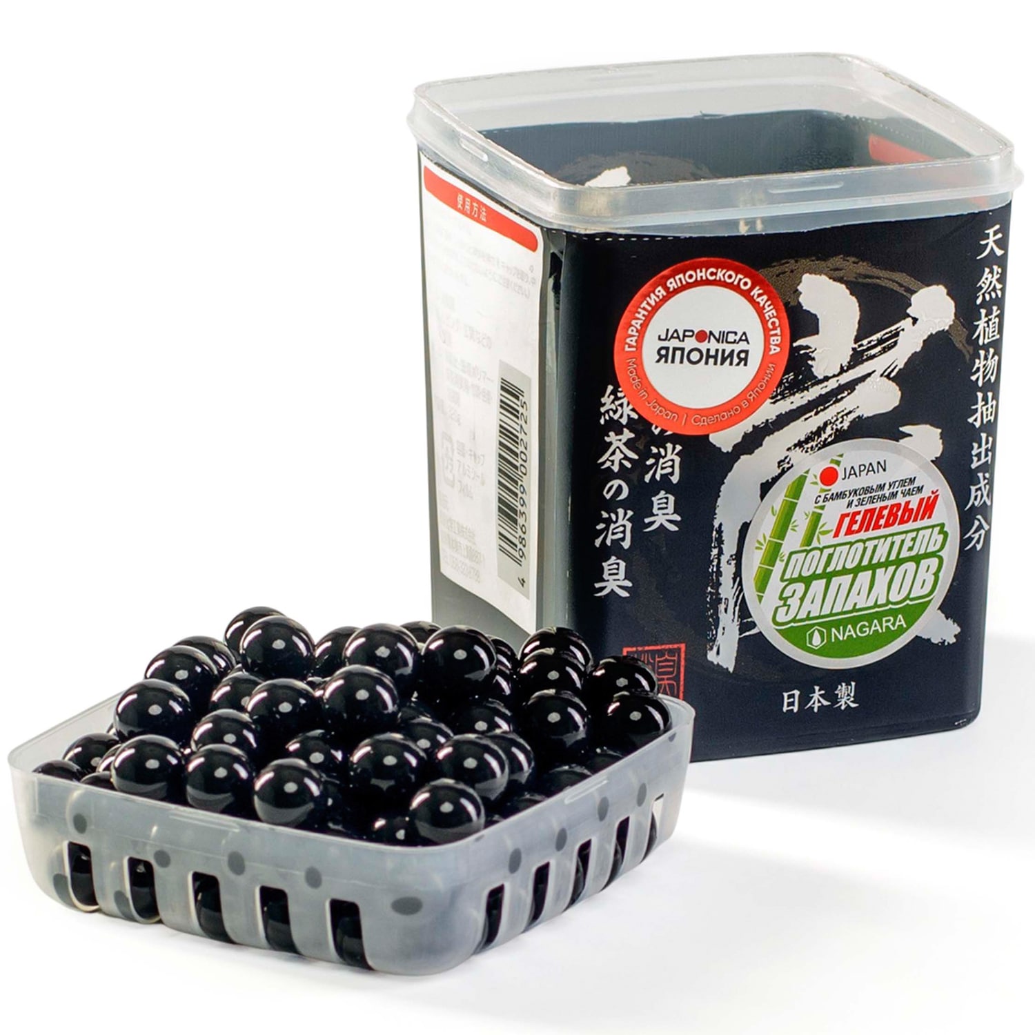 Нагара Гелевый поглотитель запаха с бамбуковым углем и зеленым чаем, 320 г (Nagara, Освежители и поглотители запаха) Нагара Гелевый поглотитель запаха с бамбуковым углем и зеленым чаем, 320 г (Nagara, Освежители и поглотители запаха) фото 2