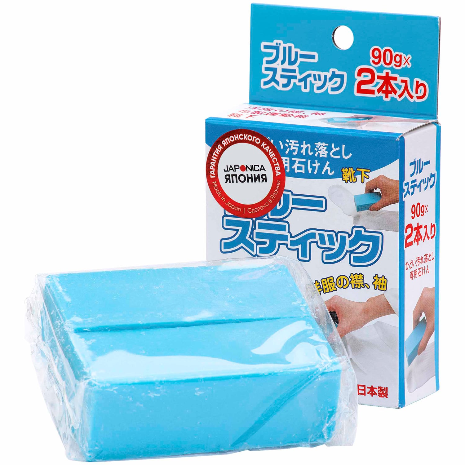 Нагара Стик против пятен Blue, 2 шт по 90 г (Nagara, Бытовая химия) фото 2