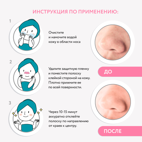 Сеттуа Полоски очищающие для носа, угольные 6 шт. (Cettua, Для лица) фото 3