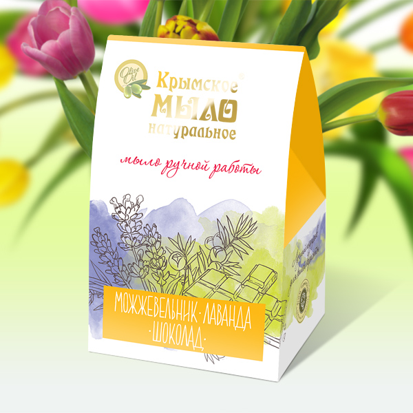  Подарочный набор натурального мыла Домик Желтая Акварель (Дом природы, Наборы) фото 0
