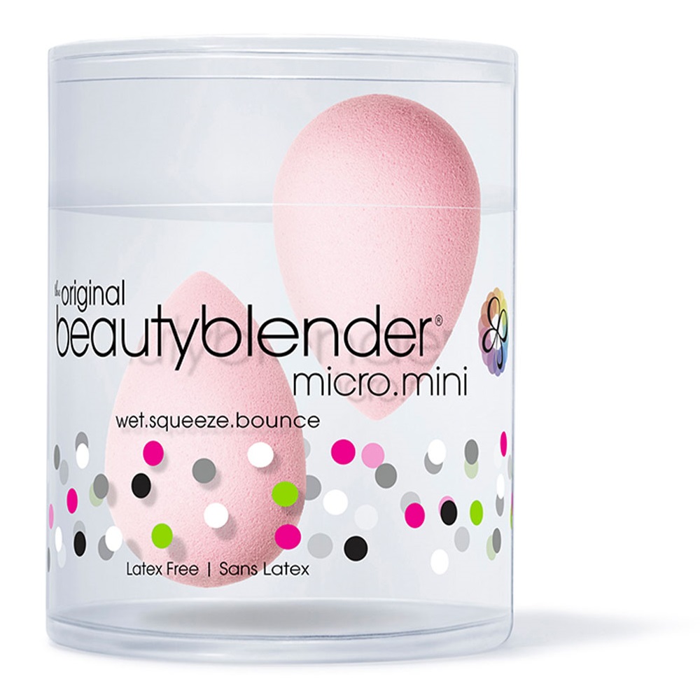 Beautyblender Набор 2 спонжа micro.mini bubble, нежно-розовый (Beautyblender, Спонжи)