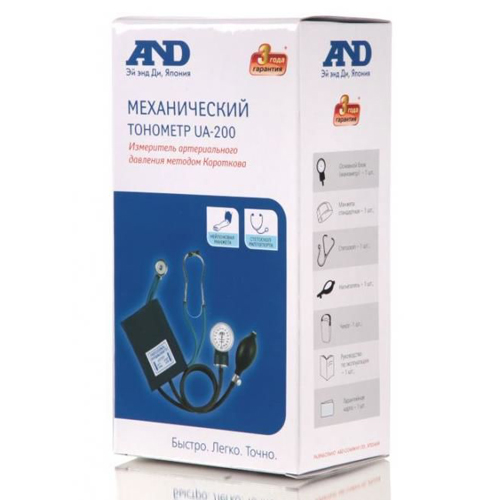 АНД Тонометр UA-200 механический (AND, Тонометр механический) фото 1