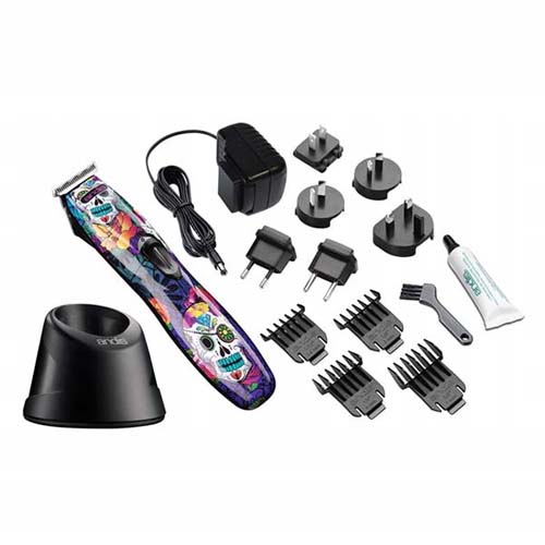 Андис Триммер для стрижки волос Andis D-8 Slimline Pro Sugar Skull 0.1 мм аккумуляторно-сетевой 2.45 W, 4 насадки (Andis, Триммер) фото 1