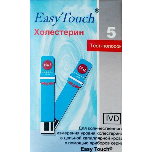 

EasyTouch Тест-полоски Холестерин N5 блистер (EasyTouch, Тест-полоски), Тест-полоски